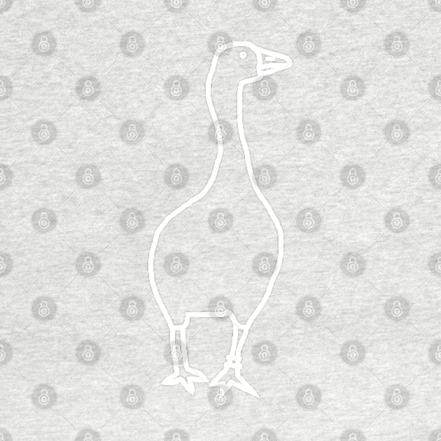 Minimal Ghost Goose by ellenhenryart